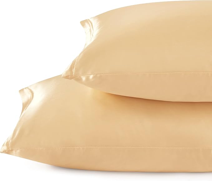 Satin Pillowcases with Zipper （20x36）, King Size Pillowcases Set of 2 - Image 2