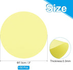 PATIKIL 3inch Circle Card Stock, Light Yellow - Image 2