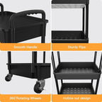 4 Tier Rolling Utility Cart - Image 2
