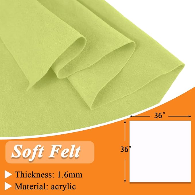 IONTACH 36" X 36" Soft Felt Fabric 1.6mm Thick | Felt Sheets - Image 3
