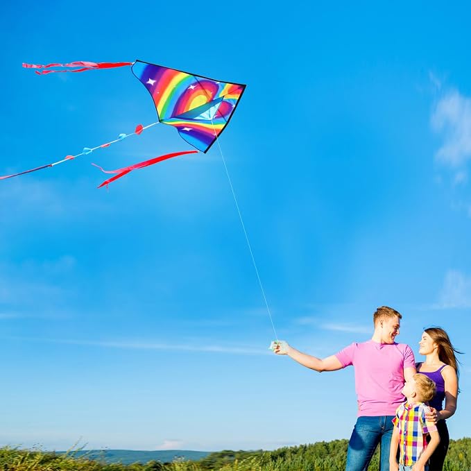HONBO Large Delta Kite for Kids & Adults, Extremely Easy to Fly Kite for Beach - Image 4
