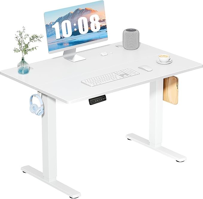 DUMOS 40 Inch Electric Standing Desk Height Adjustable, Sit to Stand Up by DumosLifestyle