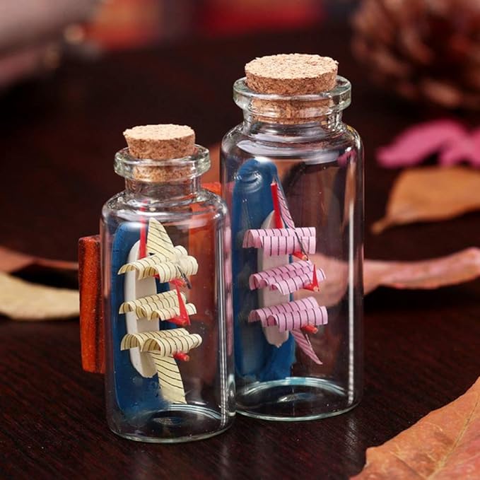 Danmu 30ml 1.18" x 2.75" Potion Bottles, Mini Glass Bottles, Small Glass Jars - Image 6