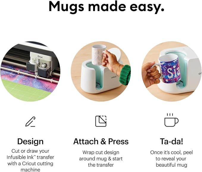 Cricut Ceramic-Coated Mugs, 15 Oz, Compatible - Image 3
