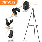 Easel Stand for Sign Portable, Adjustable Metal Easels for Display, Wedding - Image 3