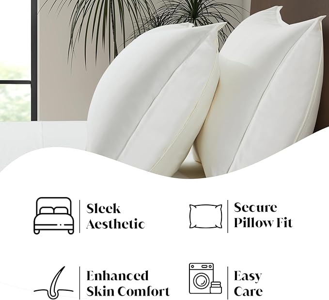 Luxury Bamboo Market | King Envelope Pillowcase Set | 100% Viscose Made from - Image 5