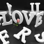 White Wooden Letters 8 Inch for Wall Decor, Large Unfinished Wood Letters for - Image 7