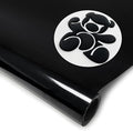 DUEUIOE Black Puff Vinyl Heat Transfer 12Inch x 6Ft, Puff Htv by Unknown
