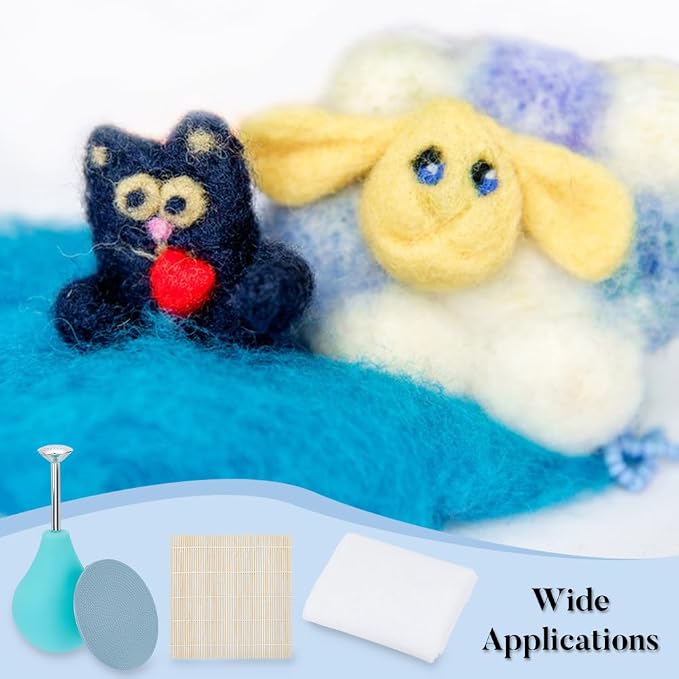 WEBEEDY 5 Pcs Wet Felting Tool Set Include Ball Brause Sprinklers, Wet Felting - Image 5