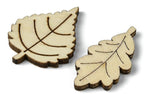 LiQunSweet 1000 Pcs Random Styles Leaf Unfinished Wood Cutout Tree Plant Leaves - Image 2