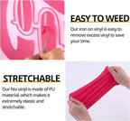 HTVRONT Pink Heat Transfer Vinyl Bundle - Image 3
