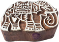 Royal Kraft Wooden Stamps DIY Fabric, Henna Printing Blocks THDtag064 by RoyalKraft