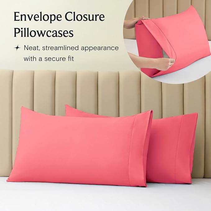 LuxClub 3 PC Twin XL Sheet Set, Deep Pockets Wrinkle Free Cooling Bed Sheets - Image 7