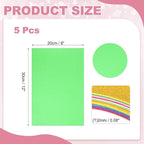 MECCANIXITY 5 Sheets Light Green Shiny Foam Sheets - Image 2