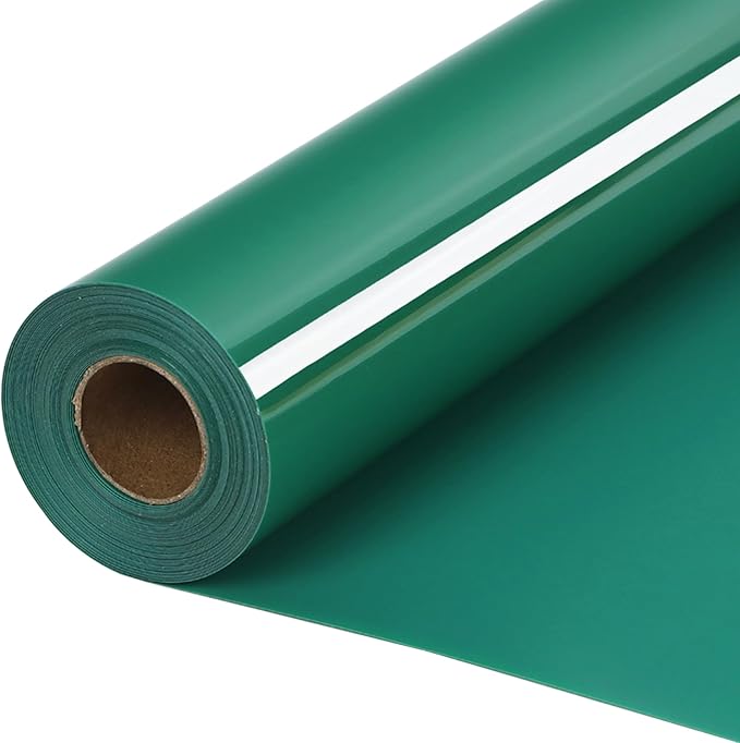 HTVVETUR Green HTV Iron on Vinyl 12Inch by 35ft Heat Transfer Vinyl by HTVVETUR