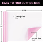 Pink Glitter HTV Heat Transfer Vinyl Roll 12inch x 20 ft - Image 2
