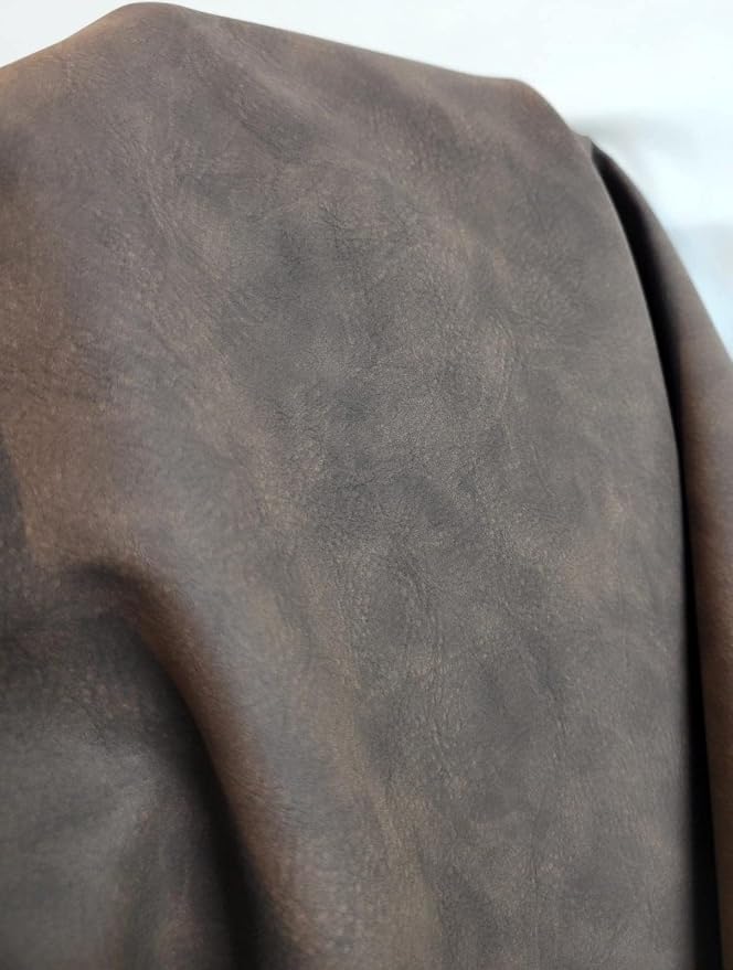 NAT Leathers | Cafe Tumbled Nubuck Soft Faux Vegan Leather PU Peta Approved - Image 2