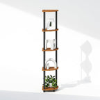 Furinno Turn-N-Tube Storage Shelves, 5-Tier Book Shelf, Corner Shelf, Toolless - Image 8