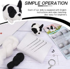 QMNNMA Needle Felting Kit for Beginners, French Bulldog Wool Felting Kit | - Image 3