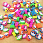 100pcs Colorful Rainbow Polymer Clay Spacer Beads - Image 6