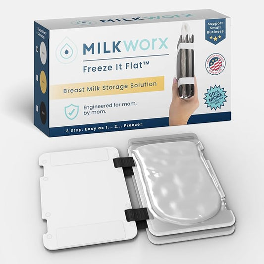 Freeze It Flat Breast Milk Storage Bag Freezer Organizer - Space-Saving Freezer System for Breastmilk Storage Bags - Breast Pump Accessories - Breast Milk Freezer Organizer Made in The USA