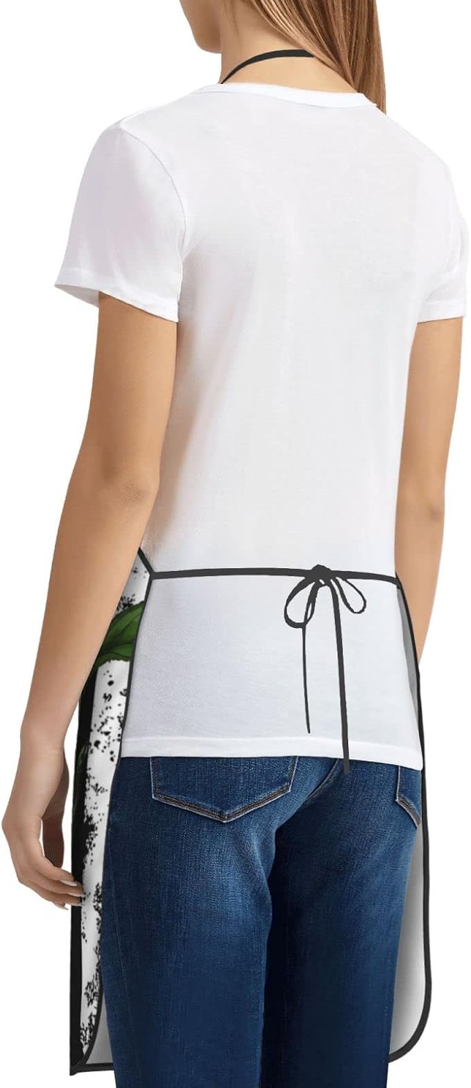 Apron Cooking Chef Work Shop Women Men Baking Decorations Painting Bbq Grilling - Image 5