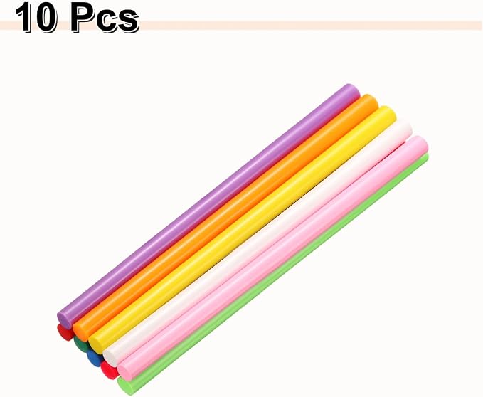 HARFINGTON 10pcs Hot Glue Sticks 0.43" Dia x 9.84" Long EVA Mini Hot Melt - Image 3