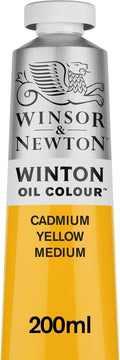 Winsor & Newton Winton Oil Color, 200ml Tube, Cadmium Yellow Medium by WinsorNewton