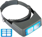 Headband Magnifier, Professional Double Lens Head-Mounted Loupe Jewelry by Elechood