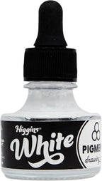 Higgins White Pigmented Drawing Ink by Higgins