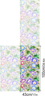 Morning Glory Stained Glass Window Cling, Removable Window Privacy Film - Image 2