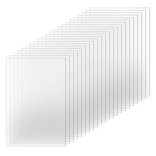 TKOnline 22 PCS Plexiglass Sheets, Invitations, Poster Frames Plastic Board by TKOnline