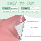 Vinyl Frog Chrome Mirror Rose Gold Craft Vinyl – Glossy Adhesive Permanent - Image 2