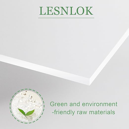 Lesnlok 12 x 12 Frosted Acrylic Sheet 1/4 inch Thick 6mm 2 Piece Bouble Sided - Image 3
