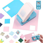 BAOFALI 3Pcs/Set 2 Stamp Puncher 1X0.8inch & 1inch Square Punch Set, Scalloped - Image 5