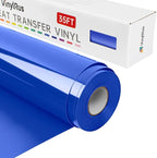 VinylRus Heat Transfer Vinyl-12” x 35FT Royal Blue Iron on Vinyl Roll by VinylRus