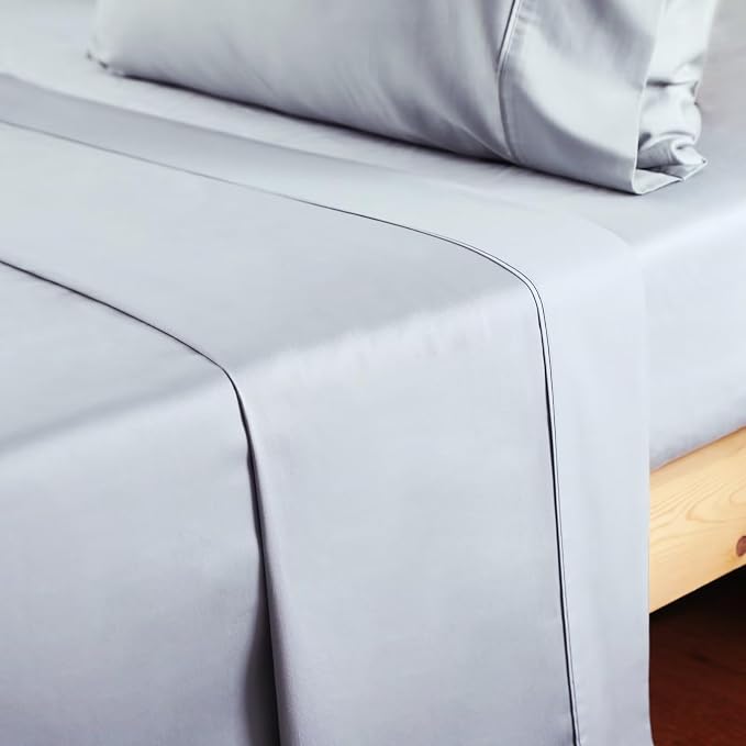 2-Pack Cotton King Flat Sheet Only, 600 Thread Count 100% Egyptian Cotton Top - Image 7