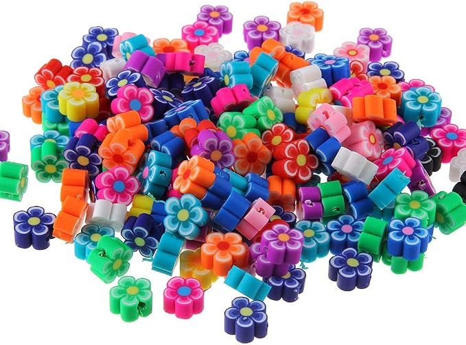 100pcs Mixed Polymer Clay 10mm Spacer Beads - Image 6