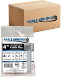 Kable Kontrol Red Zip Ties 4 Inch 40, 18 Lbs Tensile Strength, Bulk Pack by KABLEKONTROL%C2%AE