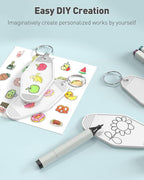 Uniclife 10 Pcs Blank Hotel Keychain Tags, Vintage Motel Keychain - Image 4
