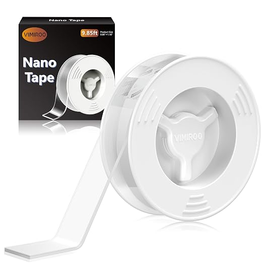 vimiroo Double Sided Tape Heavy Duty Removable 9.85FT, Extra Large Nano by VIMIROO