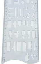 Geometric Drawing Ruler Accident Symbols Drawing Template Measuring - Image 3