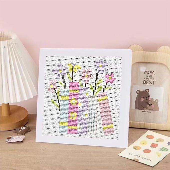 Tiwabb Book Cross Stitch Kits for Adults Beginners, Flowers Cross Stitch Kits - Image 7
