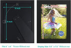 RPJC 6x8 inch Picture Frame Made of Solid Wood and High Definition Glass - Image 4