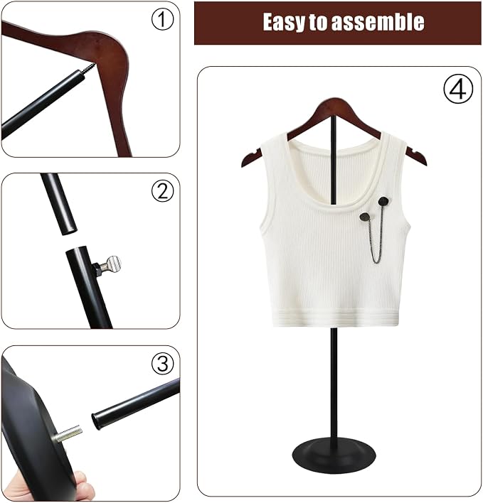 6 Pack T Shirt Display stand for Vendors, Adjustable T shirt Shoulder Stand | - Image 3
