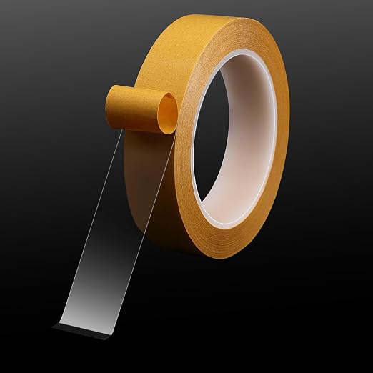 Ultra-Thin Clear Double Sided Tape 1 Inch x 82 Feet Heavy Duty Transparent Two by SICCOMA