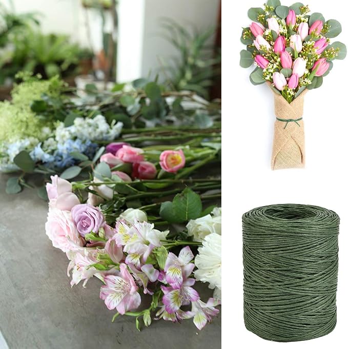 TIMESETL 656 Feet Floral Bind Wire Rustic Vine Wrapping Wire, Paper Covered - Image 7