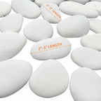 CYLHCM 30 PCS White Rocks for Painting, Large Smooth Rocks for Crafts, - Image 2