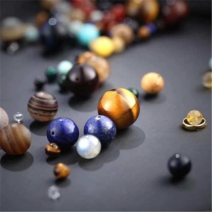 ONLYJUMP Planet Bracelet Solar System Universe Galaxy Bracelet Handmade Natural - Image 4