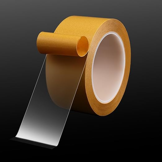 Ultra-Thin Clear Double Sided Tape Heavy Duty 2 Inch x 82 Feet Strong Clear Two by SICCOMA